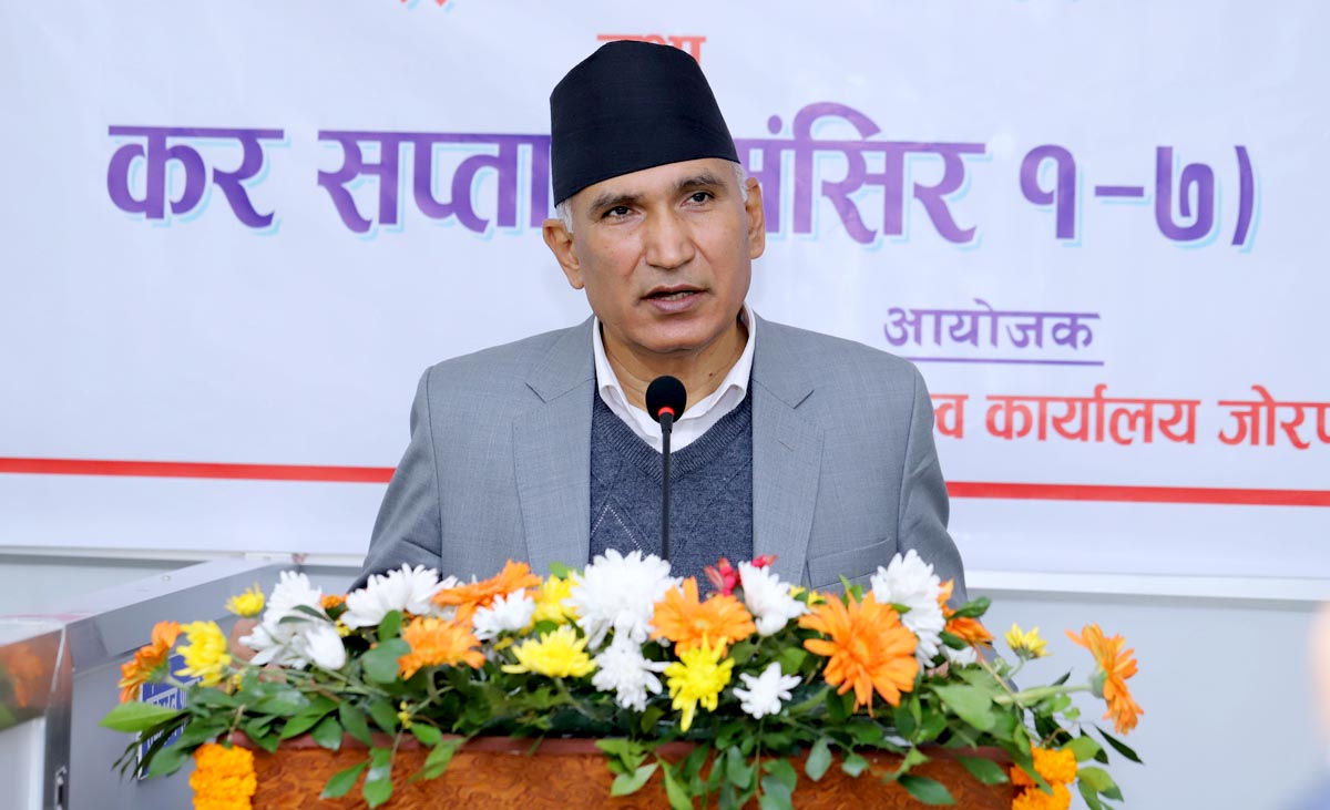 राजस्वको अंशमा अभिवृद्धि गर्न करका दायरा विस्तार र चुहावट नियन्त्रण: अर्थमन्त्री पौडेल